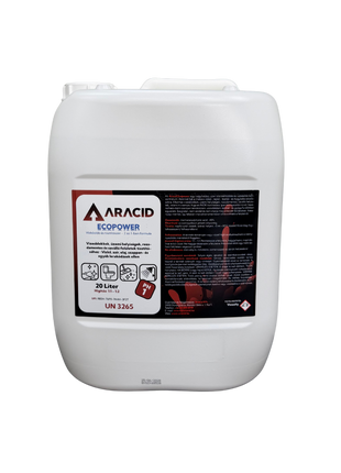 Aracid EcoPower vízkőoldó és tisztítószer koncentrátum 2 az 1-ben – 20 liter