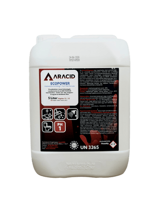 Aracid EcoPower vízkőoldó és tisztítószer 2 az 1-ben – 5 liter - Ipar Market