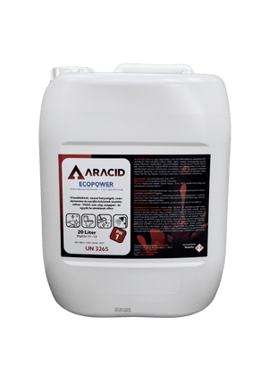 Aracid EcoPower vízkőoldó és tisztítószer koncentrátum 2 az 1-ben – 20 liter - Ipar Market