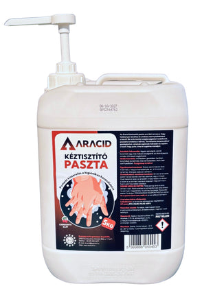 Aracid Ipari Kéztisztító Paszta 5 kg – Pumpás adagolóval - Ipar Market