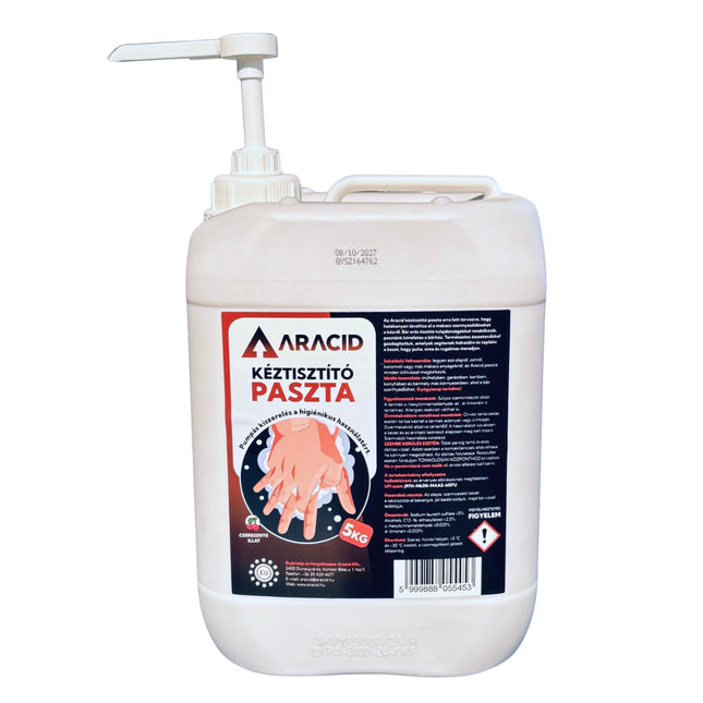 Aracid Ipari Kéztisztító Paszta 5 kg – Pumpás adagolóval - Ipar Market