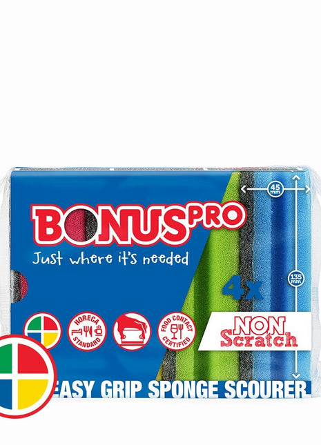 BonusPRO Formázott mosogatószivacs 4db HoReCa - HACCP - Ipar Market