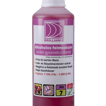 Brilliance® Alkoholos felmosószer erdei gyümölcs illattal 1 liter - Ipar Market
