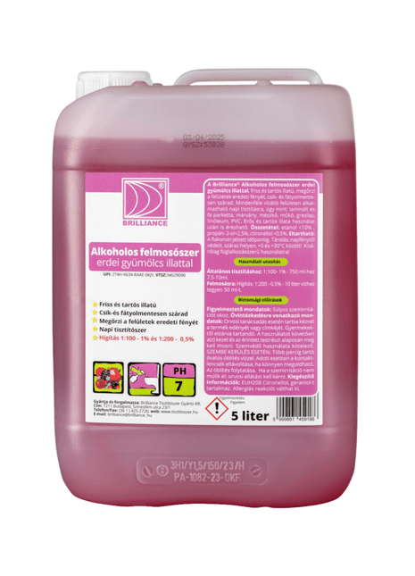 Brilliance® Alkoholos felmosószer erdei gyümölcs illattal 5 liter - Ipar Market
