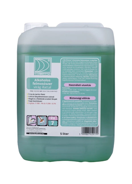 Brilliance® Alkoholos felmosószer virág illattal 5 liter - Ipar Market