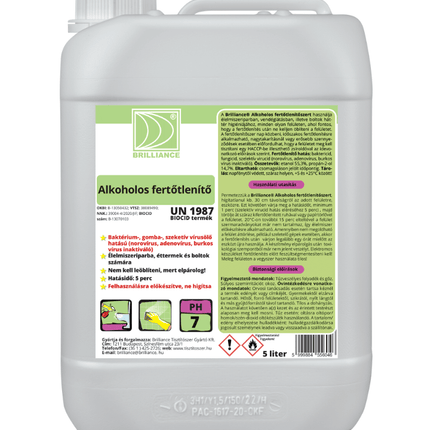 Brilliance® Alkoholos fertőtlenítő 5 liter - Aracid