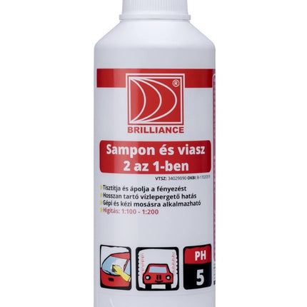 Brilliance® Autósampon és autó viasz 2 az 1 - ben 1 liter - Aracid