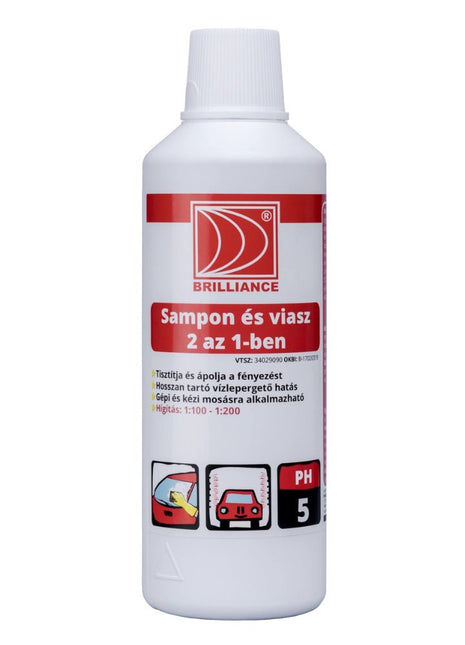 Brilliance® Autósampon és autó viasz 2 az 1 - ben 1 liter - Aracid