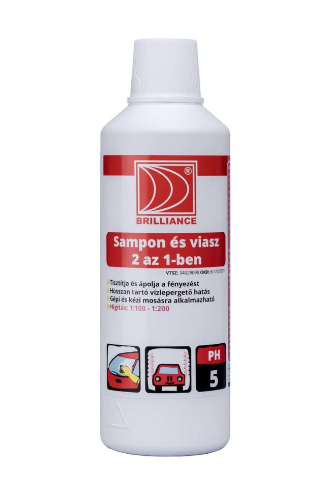 Brilliance® Autósampon és autó viasz 2 az 1 - ben 1 liter - Aracid