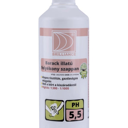 Brilliance® Barack illatú folyékony szappan 1 liter - Ipar Market