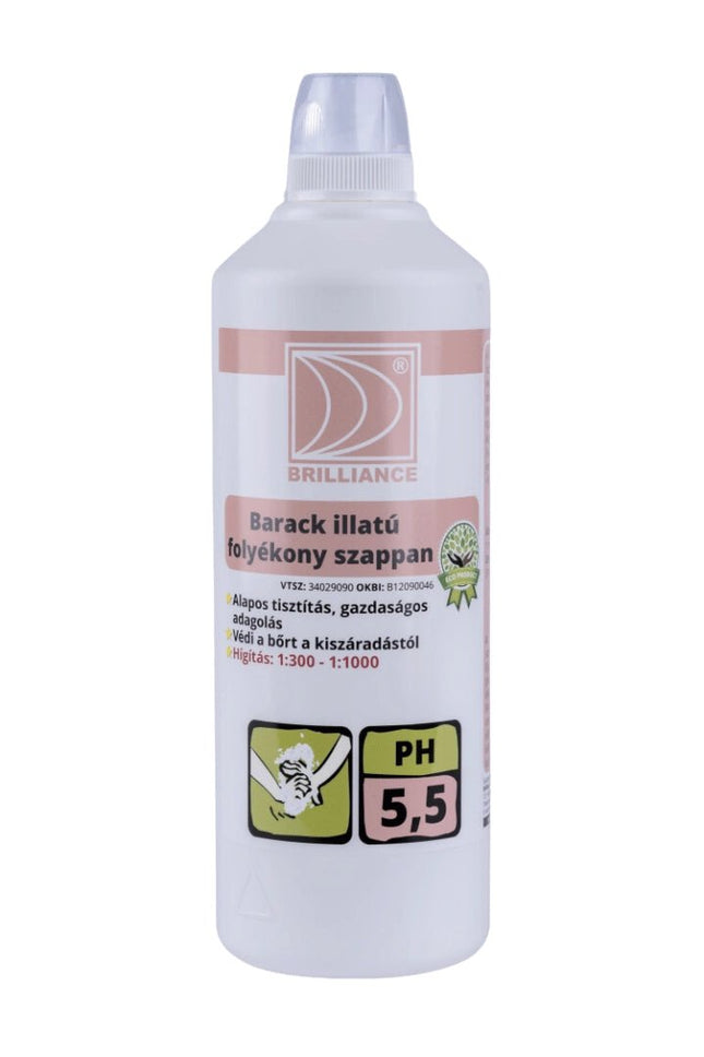 Brilliance® Barack illatú folyékony szappan 1 liter - Ipar Market