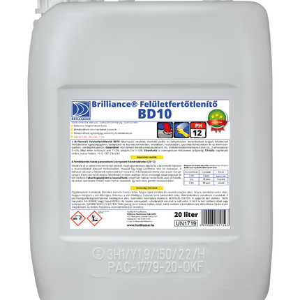 Brilliance® Felületfertőtlenítő BD10 - 20 liter - Ipar Market
