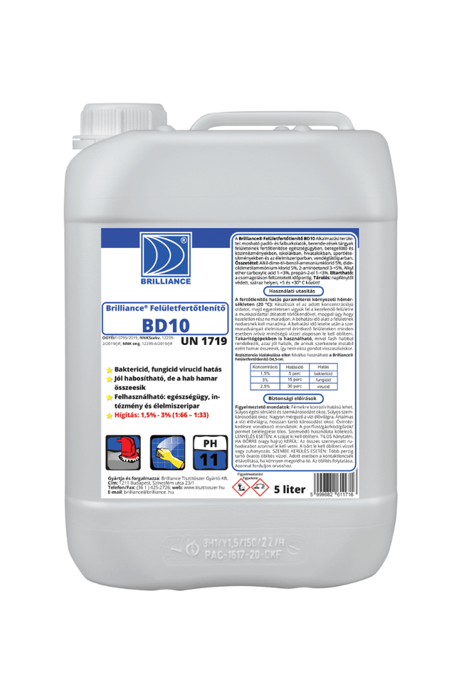 Brilliance® Felületfertőtlenítő BD10 - 5 liter - Ipar Market