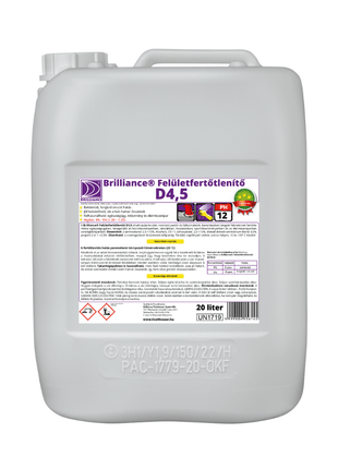 Brilliance® Felületfertőtlenítő D4,5 - 20 liter - Ipar Market