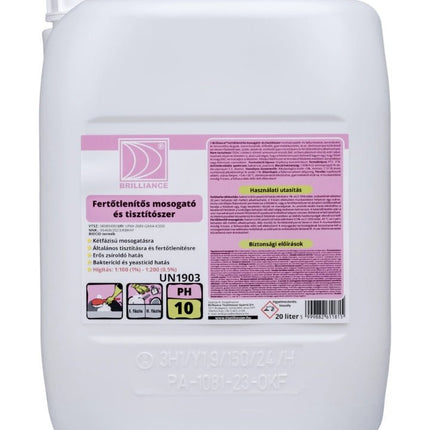 Brilliance® Fertőtlenítős mosogató - és tisztítószer 20 liter - Aracid