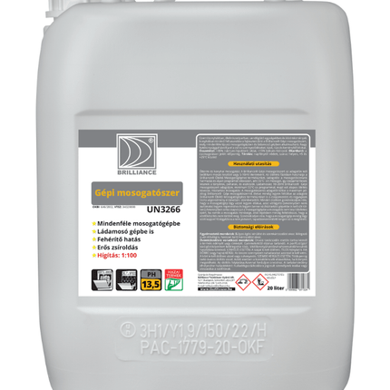 Brilliance® Gépi mosogatószer 20 liter - Aracid