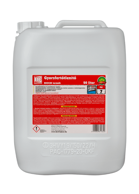 Brilliance® Gyorsfertőtlenítő 20 liter - Aracid