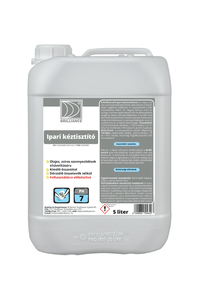 Brilliance® Ipari kéztisztító 5 liter - Aracid