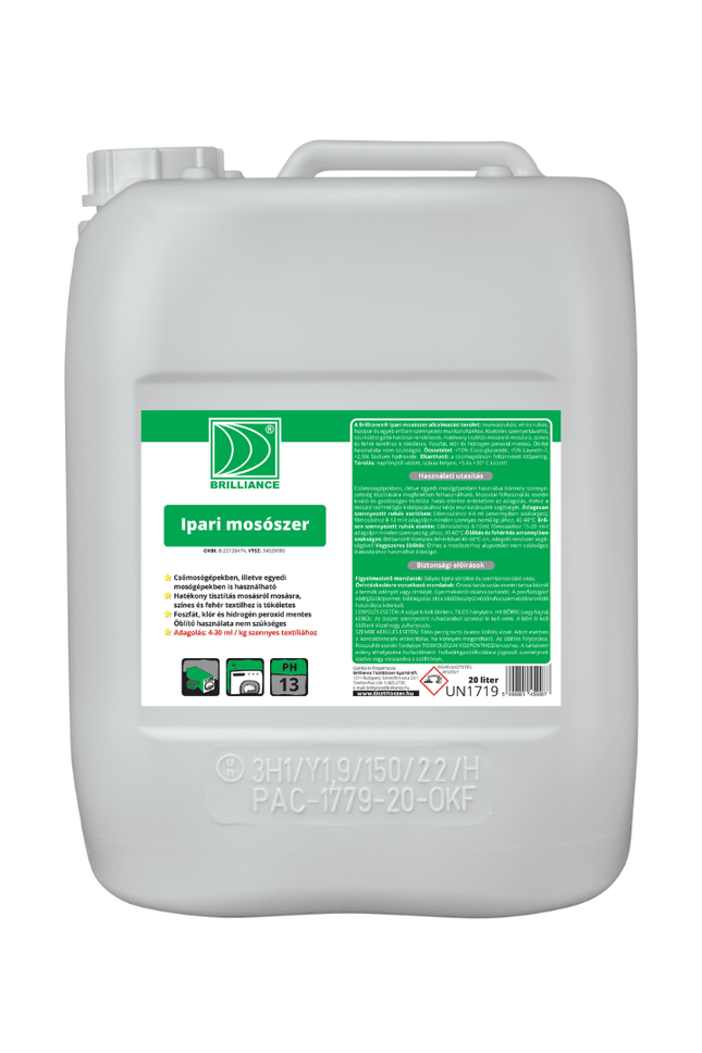 Brilliance® Ipari mosószer 20 liter - Ipar Market