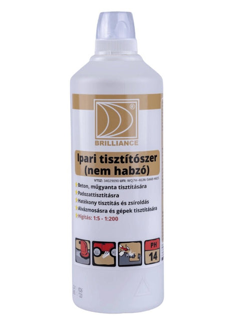Brilliance® Ipari tisztítószer (nem habzó) 1 liter - Ipar Market