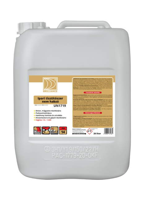 Brilliance® Ipari tisztítószer (nem habzó) 20 liter - Ipar Market