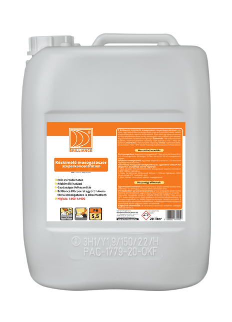 Brilliance® Kézkímélő mosogatószer szuperkoncentrátum 20 liter - Ipar Market