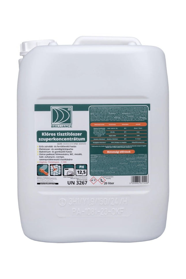 Brilliance® Klóros tisztítószer szuperkoncentrátum 20 liter - Ipar Market