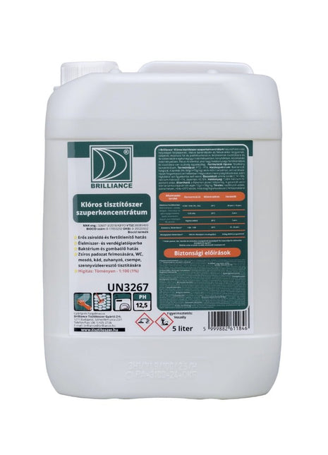 Brilliance® Klóros tisztítószer szuperkoncentrátum 5 liter - Ipar Market