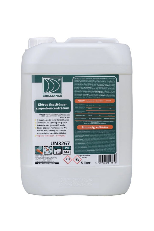 Brilliance® Klóros tisztítószer szuperkoncentrátum 5 liter - Ipar Market