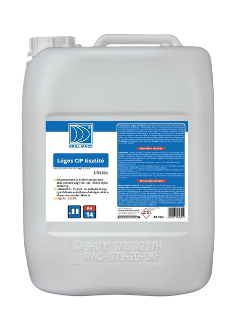 Brilliance® Lúgos CIP tisztító 20 liter - Ipar Market