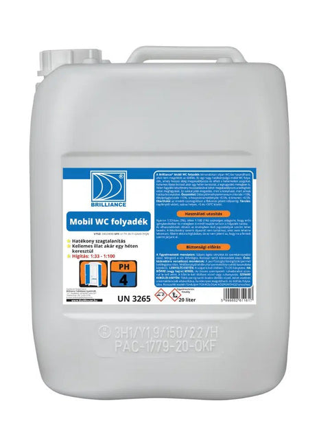 Brilliance® Mobil WC folyadék 20 liter - Aracid