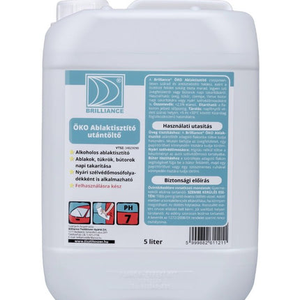 Brilliance® ÖKO Ablaktisztító (utántöltő) 5 liter - Ipar Market