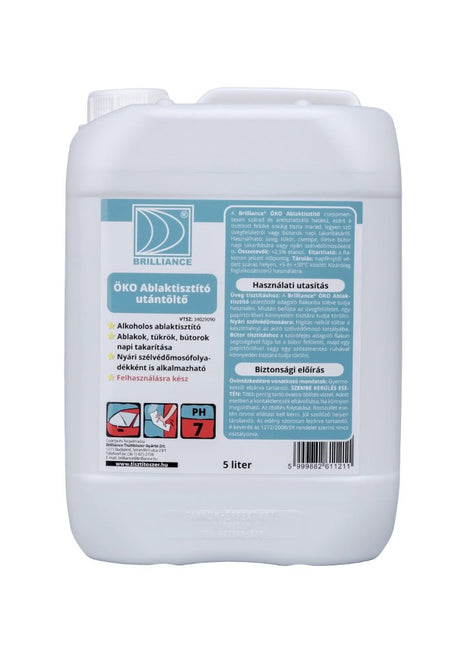 Brilliance® ÖKO Ablaktisztító (utántöltő) 5 liter - Ipar Market