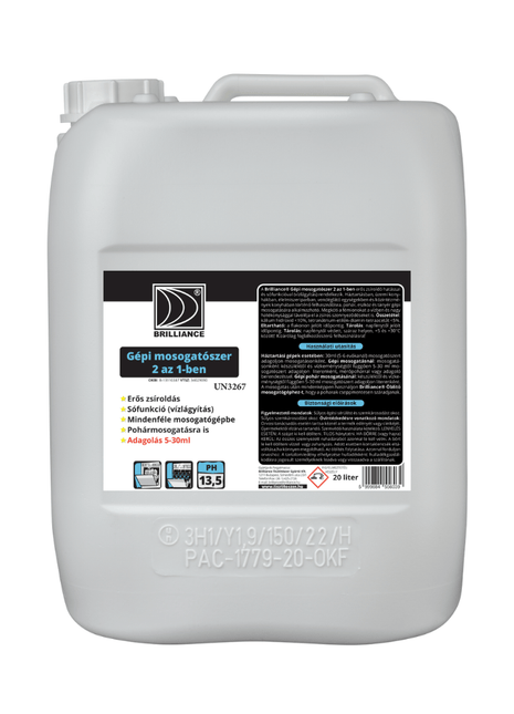 Brilliance® ÖKO Gépi mosogatószer 2 az 1 - ben 20 liter - Aracid