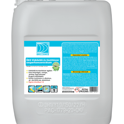 Brilliance® ÖKO Vízkőoldó és tisztítószer szuperkoncentrátum 20 liter - Ipar Market