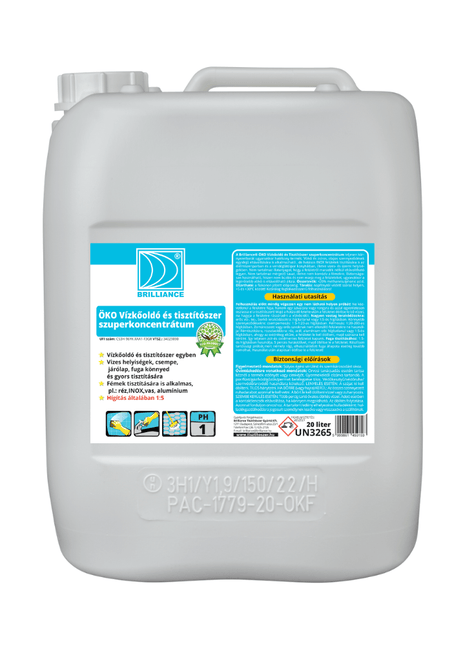 Brilliance® ÖKO Vízkőoldó és tisztítószer szuperkoncentrátum 20 liter - Ipar Market
