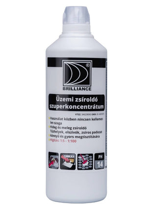 Brilliance® Üzemi zsíroldó szuperkoncentrátum 1 liter - Ipar Market