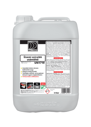 Brilliance® Üzemi zsíroldó 5 liter (utántöltő) - Ipar Market