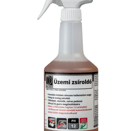 Brilliance® Üzemi zsíroldó (hígítós flakonban) 0,75 liter - Aracid
