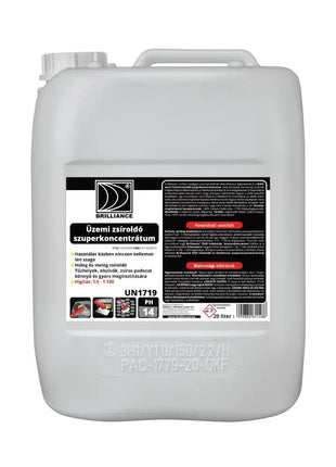 Brilliance® Üzemi zsíroldó szuperkoncentrátum 20 liter - Ipar Market