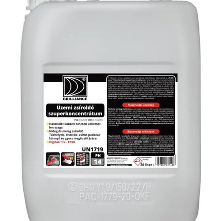 Brilliance® Üzemi zsíroldó szuperkoncentrátum 20 liter - Ipar Market