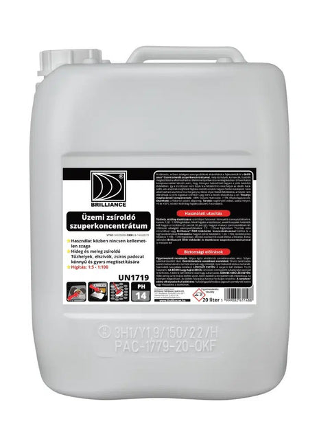 Brilliance® Üzemi zsíroldó szuperkoncentrátum 20 liter - Ipar Market