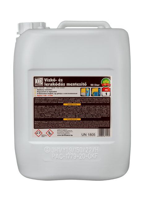 Brilliance® Vízkő- és lerakódásmentesítő zárt rendszerekhez – 20 liter - Ipar Market