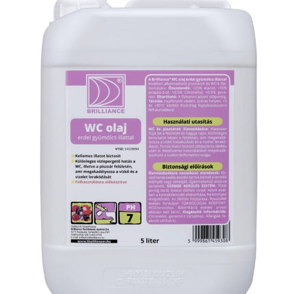 Brilliance® WC olaj erdei gyümölcs illattal 5 liter - Ipar Market