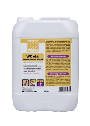 Brilliance® WC olaj tavaszi harmat illattal 5 liter - Ipar Market