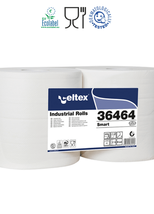 Celtex Smart ipari törlő cellulóz, 2 réteg, 800 lap, 240m, 24x30cm, 2 tekercs/zsugor - Ipar Market