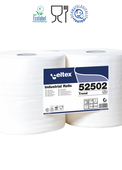 Celtex Trend ipari törlő cellulóz, 2 réteg, 272m, 800 lap, 26,5x34cm, 2 tekercs/zsugor - Ipar Market
