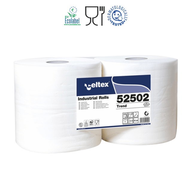 Celtex Trend ipari törlő cellulóz, 2 réteg, 272m, 800 lap, 26,5x34cm, 2 tekercs/zsugor - Ipar Market