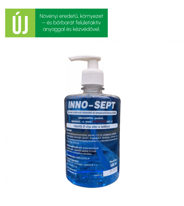 Inno - Sept fertőtlenítő kéztisztító szappan pumpás 0,5L - Ipar Market