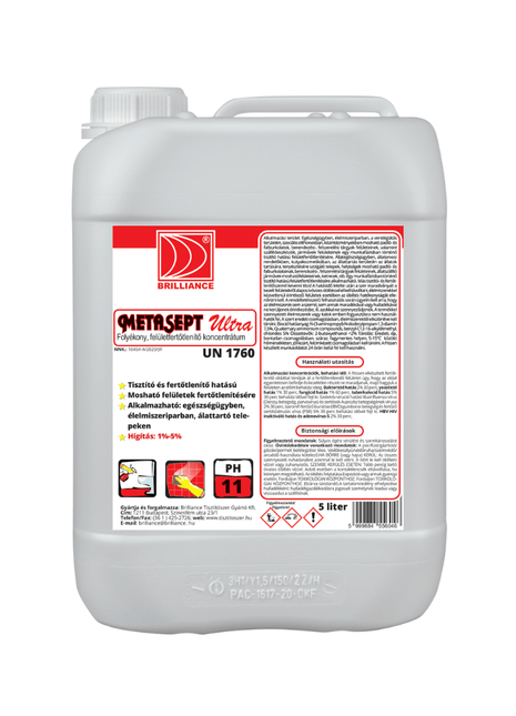 METASEPT ULTRA Folyékony felületfertőtlenítő koncentrátum 5 liter - Ipar Market